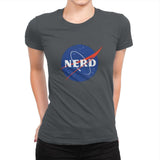 Space Nerd - Womens Premium T-Shirts RIPT Apparel Small / Heavy Metal