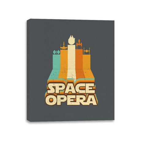 Space Opera - Canvas Wraps Canvas Wraps RIPT Apparel 11x14 / Charcoal