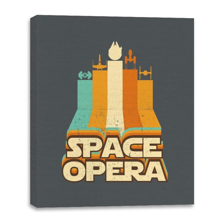 Space Opera - Canvas Wraps Canvas Wraps RIPT Apparel 16x20 / Charcoal