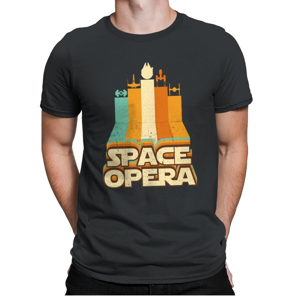 Space Opera - Mens Premium T-Shirts RIPT Apparel Small / Heavy Metal