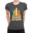 Space Opera - Womens Premium T-Shirts RIPT Apparel Small / Heavy Metal