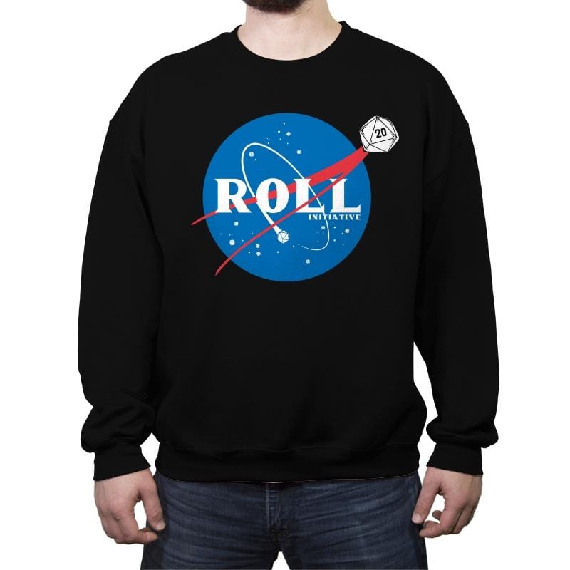 Space Roll - Crew Neck Sweatshirt Crew Neck Sweatshirt RIPT Apparel Small / Black