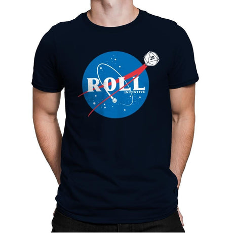 Space Roll - Mens Premium T-Shirts RIPT Apparel Small / Midnight Navy