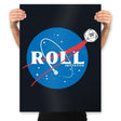 Space Roll - Prints Posters RIPT Apparel 18x24 / Black