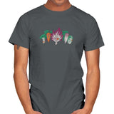 Space Veggie Warriors - Kamehameha Tees - Mens T-Shirts RIPT Apparel Small / Charcoal