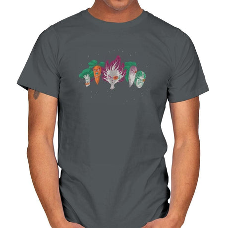 Space Veggie Warriors - Kamehameha Tees - Mens T-Shirts RIPT Apparel Small / Charcoal