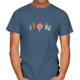 Space Veggie Warriors - Kamehameha Tees - Mens T-Shirts RIPT Apparel Small / Indigo Blue