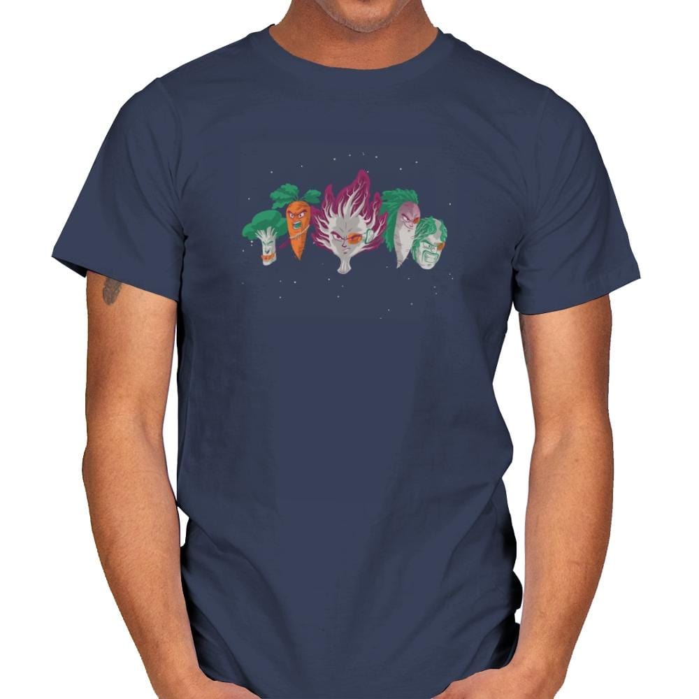 Space Veggie Warriors - Kamehameha Tees - Mens T-Shirts RIPT Apparel Small / Navy