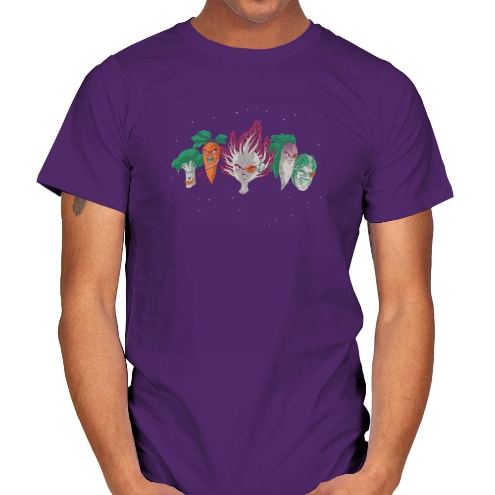 Space Veggie Warriors - Kamehameha Tees - Mens T-Shirts RIPT Apparel Small / Purple