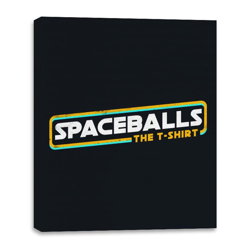 Spaceballs The T-Shirt - Canvas Wraps Canvas Wraps RIPT Apparel 16x20 / Black