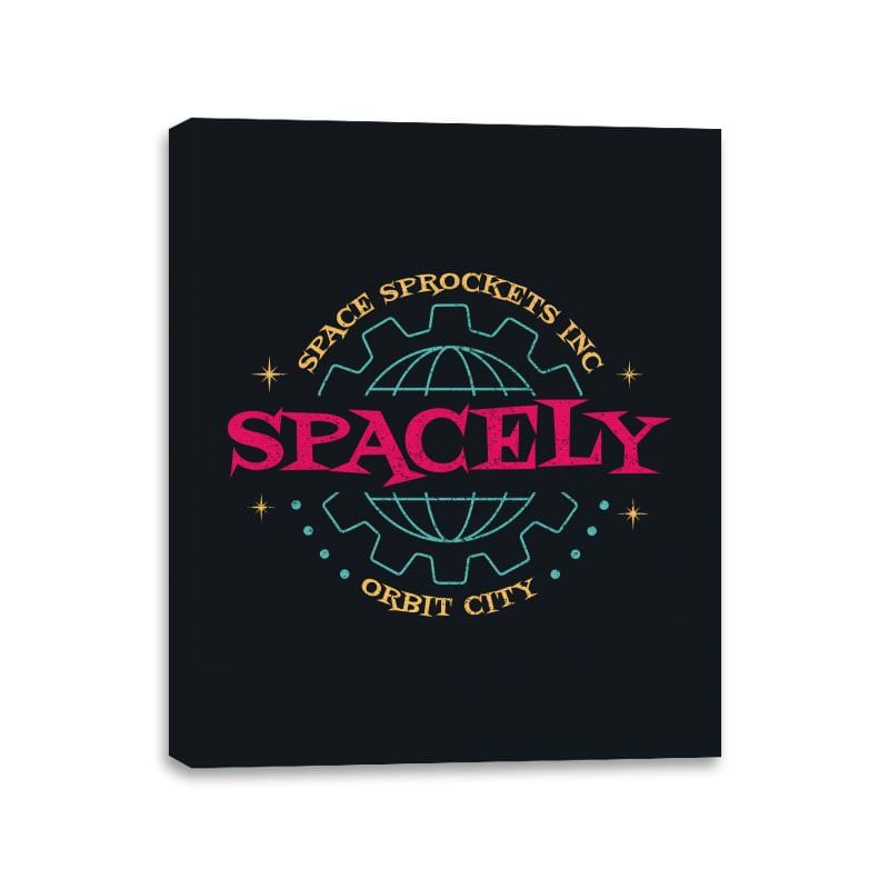 Spacely Space Sprockets Inc  - Canvas Wraps Canvas Wraps RIPT Apparel 11x14 / Black