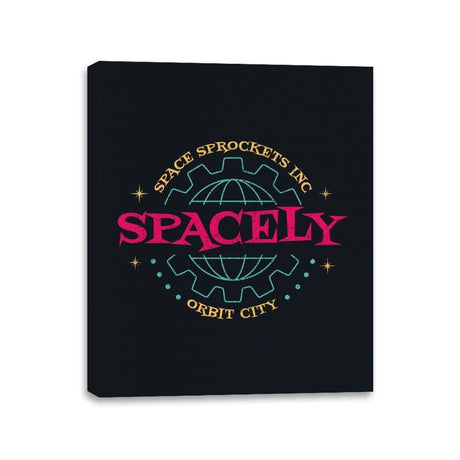Spacely Space Sprockets Inc  - Canvas Wraps Canvas Wraps RIPT Apparel 11x14 / Black