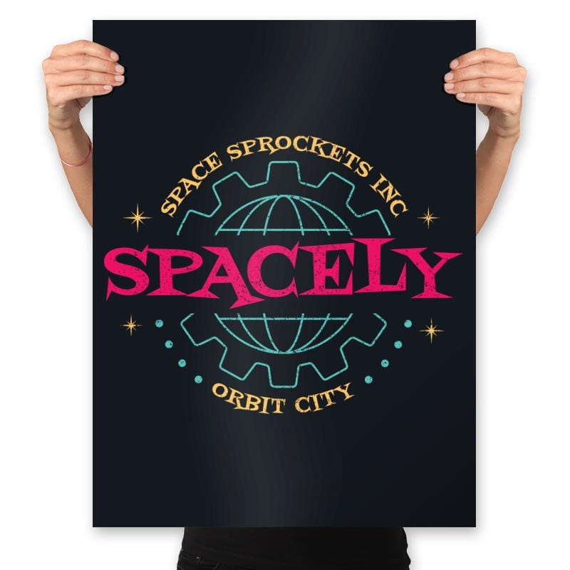 Spacely Space Sprockets Inc  - Prints Posters RIPT Apparel 18x24 / Black