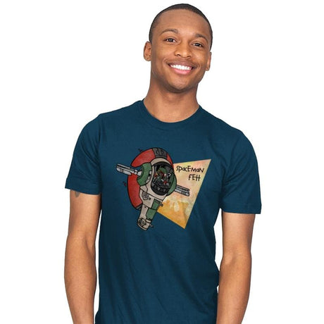 Spaceman Fett - Mens T-Shirts RIPT Apparel Small / Indigo
