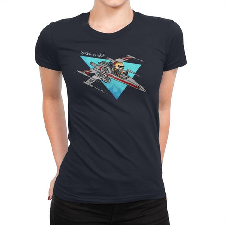 Spaceman Luke - Womens Premium T-Shirts RIPT Apparel Small / Midnight Navy