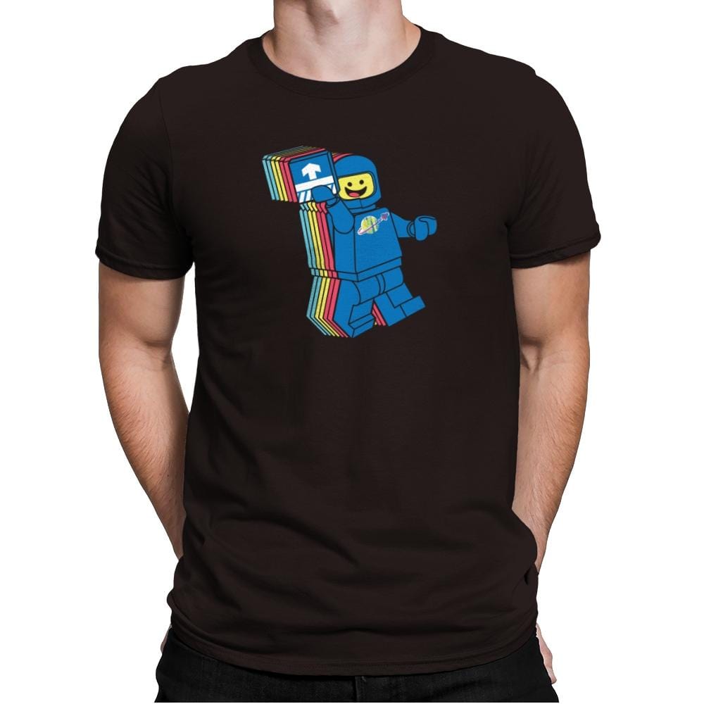 SPACESHIPALICIOUS Exclusive - Brick Tees - Mens Premium T-Shirts RIPT Apparel Small / Dark Chocolate