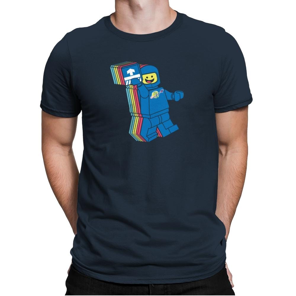 SPACESHIPALICIOUS Exclusive - Brick Tees - Mens Premium T-Shirts RIPT Apparel Small / Indigo