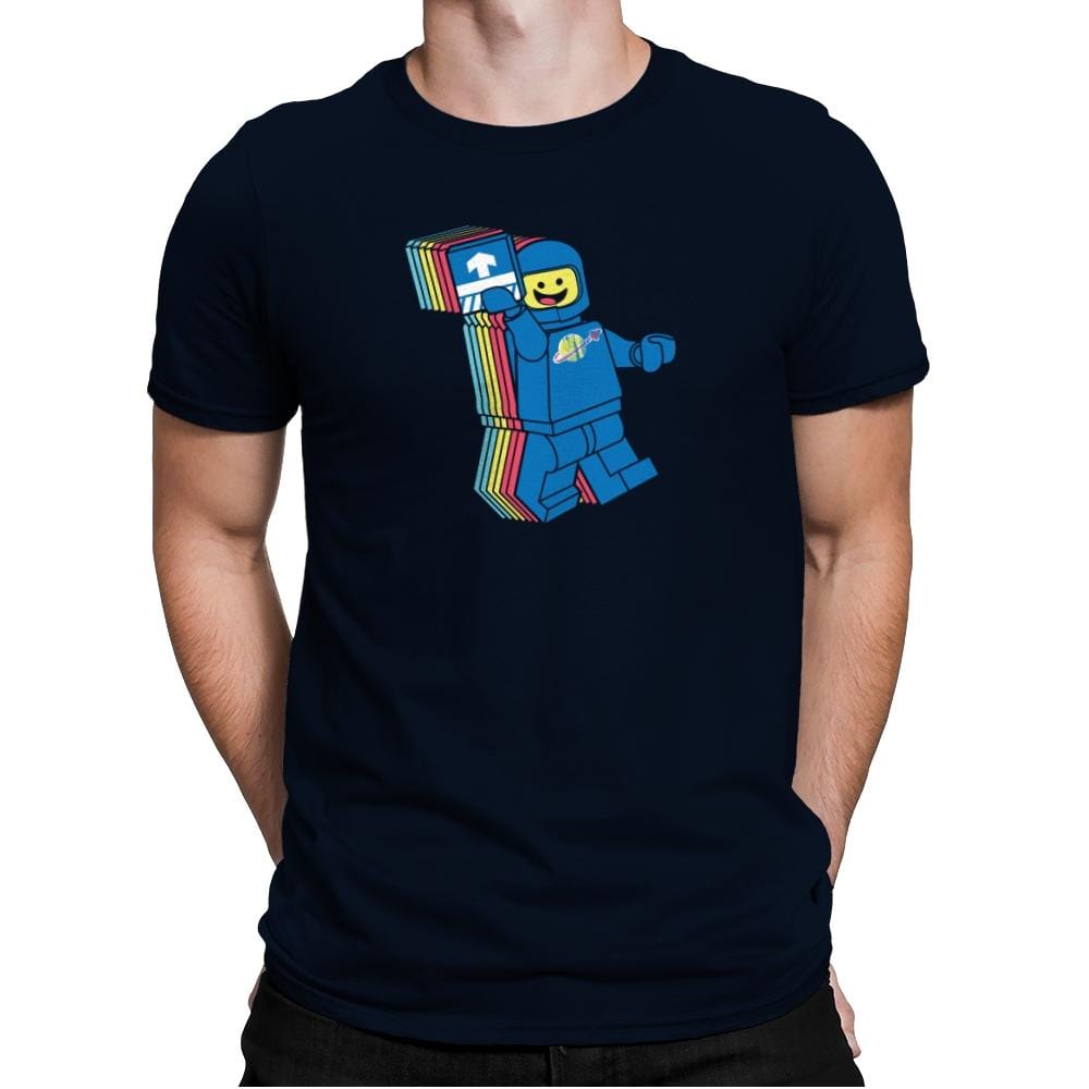 SPACESHIPALICIOUS Exclusive - Brick Tees - Mens Premium T-Shirts RIPT Apparel Small / Midnight Navy