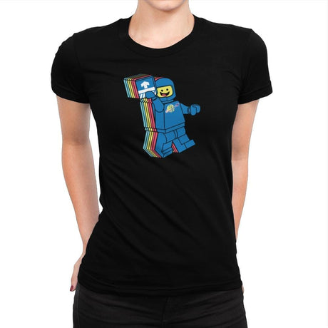 SPACESHIPALICIOUS Exclusive - Brick Tees - Womens Premium T-Shirts RIPT Apparel Small / Indigo