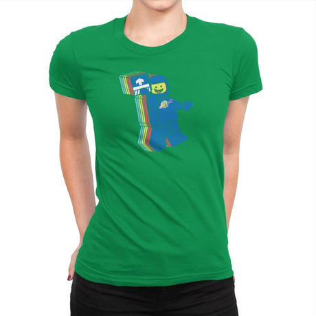 SPACESHIPALICIOUS Exclusive - Brick Tees - Womens Premium T-Shirts RIPT Apparel Small / Kelly Green