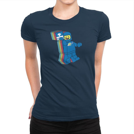 SPACESHIPALICIOUS Exclusive - Brick Tees - Womens Premium T-Shirts RIPT Apparel Small / Midnight Navy