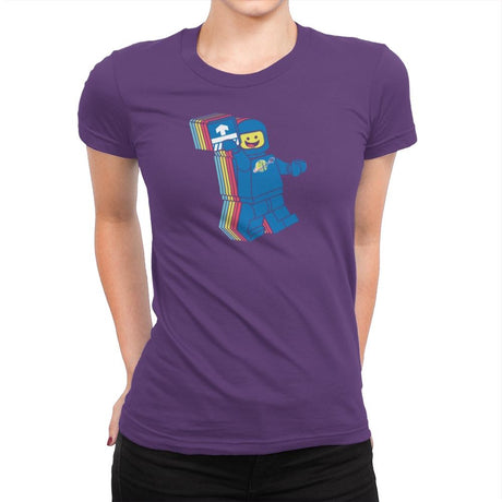 SPACESHIPALICIOUS Exclusive - Brick Tees - Womens Premium T-Shirts RIPT Apparel Small / Purple Rush