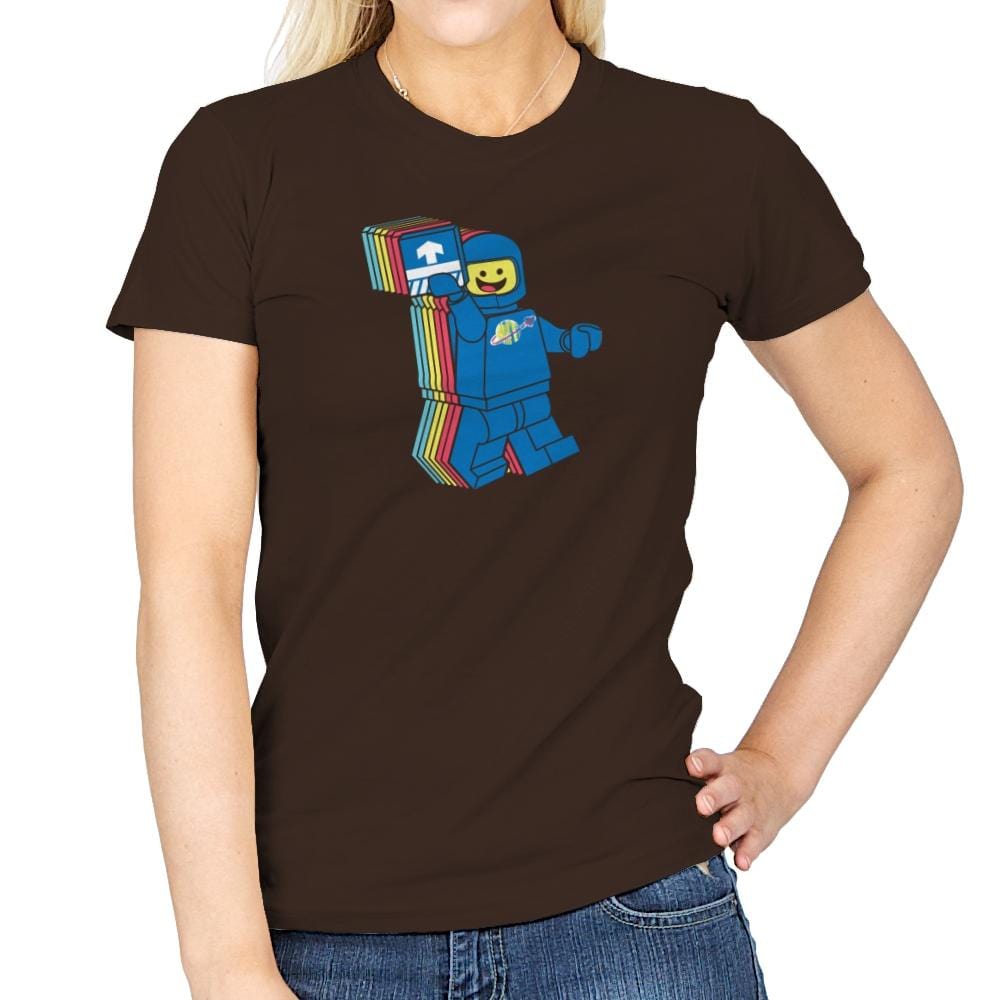 SPACESHIPALICIOUS Exclusive - Brick Tees - Womens T-Shirts RIPT Apparel Small / Dark Chocolate