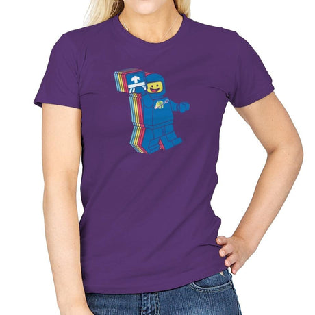 SPACESHIPALICIOUS Exclusive - Brick Tees - Womens T-Shirts RIPT Apparel Small / Purple
