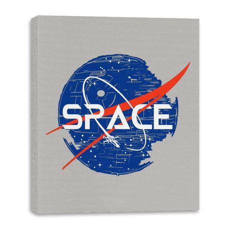 Spacestar - Canvas Wraps Canvas Wraps RIPT Apparel 16x20 / Ice Grey
