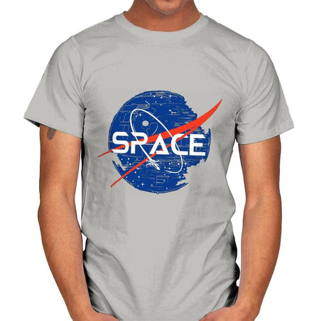 Spacestar - Mens T-Shirts RIPT Apparel Small / Ice Grey