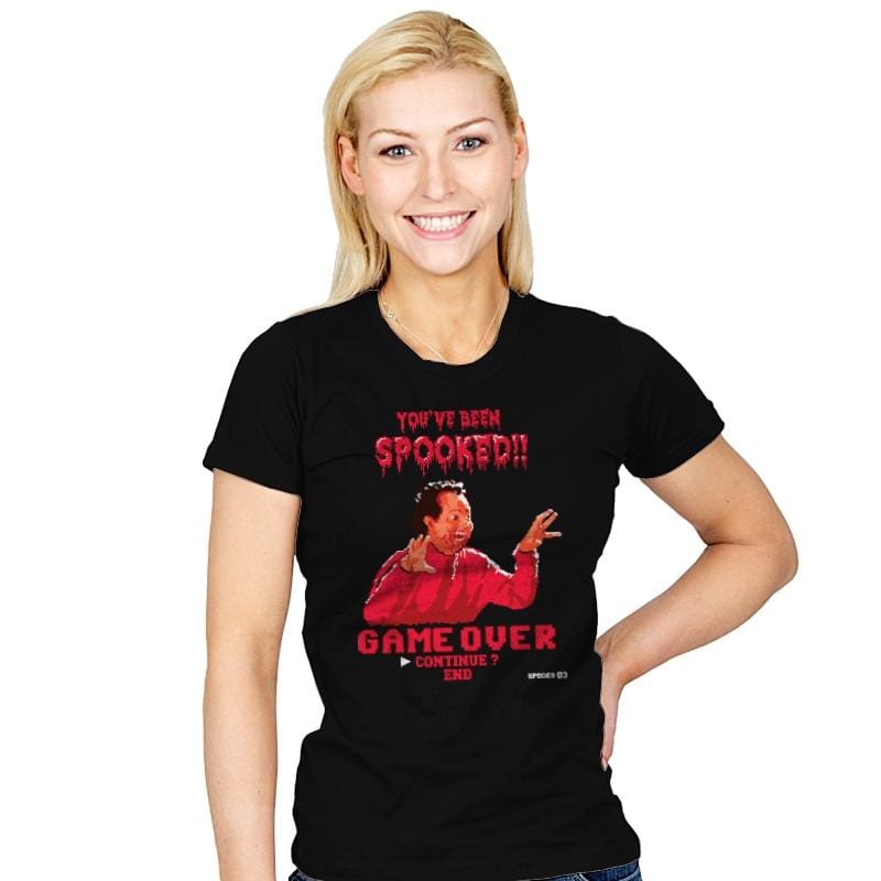 Spagett The Video Game - Womens T-Shirts RIPT Apparel Small / Black