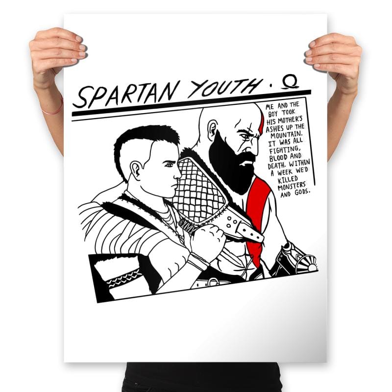 Spartan Youth - Prints Posters RIPT Apparel 18x24 / White