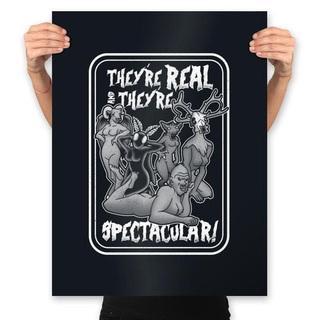 Spectacular Cryptids - Prints Posters RIPT Apparel 18x24 / Black