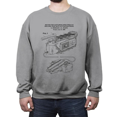 Spectre Trap Patent - Crew Neck Sweatshirt Crew Neck Sweatshirt RIPT Apparel Small / Sport Gray