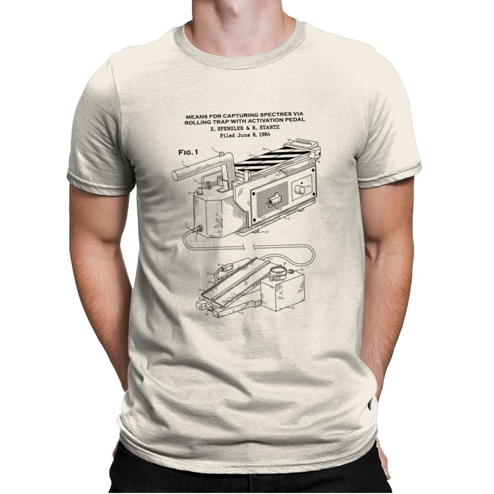 Spectre Trap Patent - Mens Premium T-Shirts RIPT Apparel Small / Natural