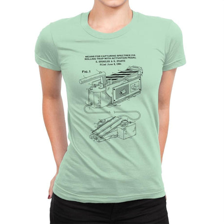 Spectre Trap Patent - Womens Premium T-Shirts RIPT Apparel Small / Mint