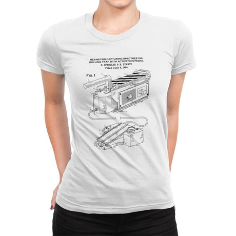 Spectre Trap Patent - Womens Premium T-Shirts RIPT Apparel Small / White