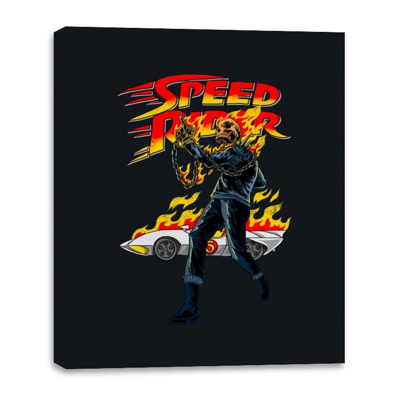 Speed Rider - Canvas Wraps Canvas Wraps RIPT Apparel 16x20 / Black