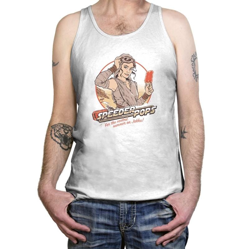 Speeder Pops Exclusive - Tanktop Tanktop RIPT Apparel X-Small / White