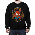 Spider Cat - Crew Neck Sweatshirt Crew Neck Sweatshirt RIPT Apparel Small / Black