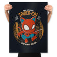 Spider Cat - Prints Posters RIPT Apparel 18x24 / Black