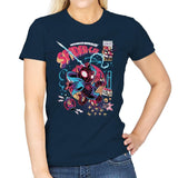 Spider-cat - Womens T-Shirts RIPT Apparel Small / Navy