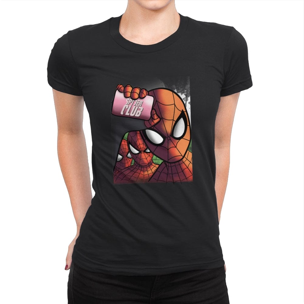 Spider Club - Womens Premium T-Shirts RIPT Apparel Small / Black