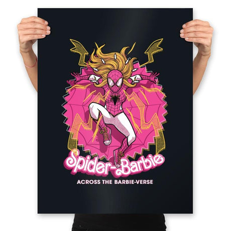 Spider Doll Verse - Comic Mashup - Prints Posters RIPT Apparel 18x24 / Black