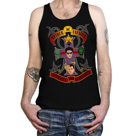 Spider Enemies - Tanktop Tanktop RIPT Apparel X-Small / Black