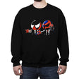 Spider Fiction - Crew Neck Sweatshirt Crew Neck Sweatshirt RIPT Apparel Small / Black