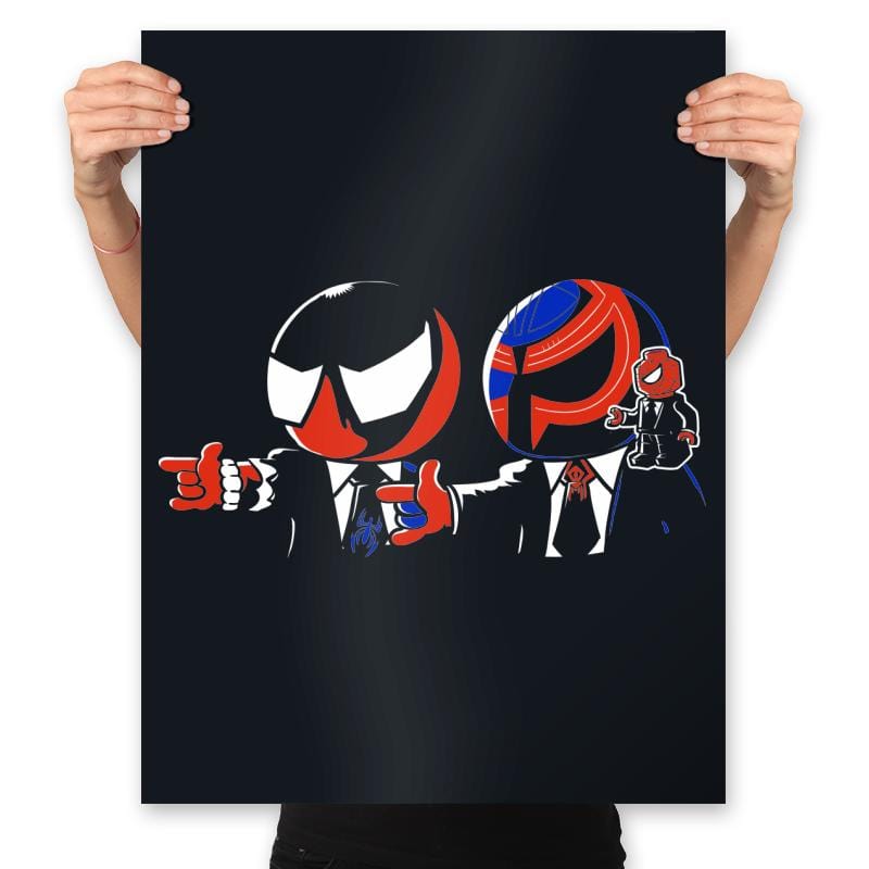 Spider Fiction - Prints Posters RIPT Apparel 18x24 / Black