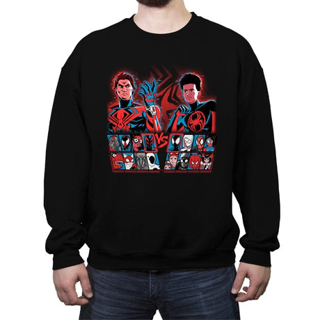 Spider Fighter - Crew Neck Sweatshirt Crew Neck Sweatshirt RIPT Apparel Small / Black