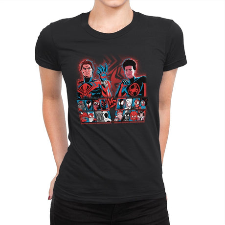 Spider Fighter - Womens Premium T-Shirts RIPT Apparel Small / Black