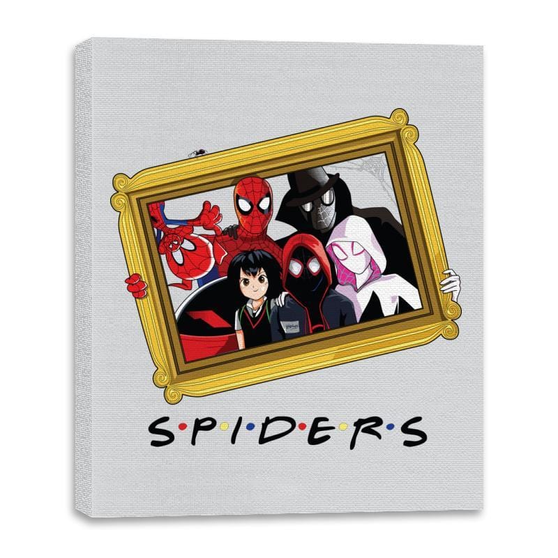 Spider Firends - Canvas Wraps Canvas Wraps RIPT Apparel 16x20 / Silver